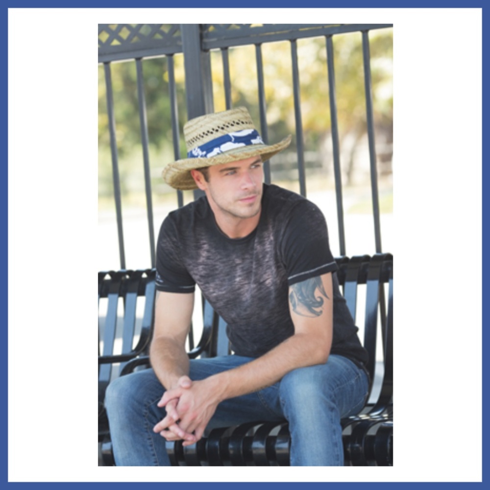 Men's Rush Straw Hat Hawaiian Band